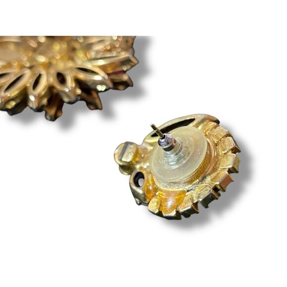 Juliana D&E Purple Owl Margarita Rivoli Rhinestone Brooch Pin Earring Set Posts - Picture 9 of 9